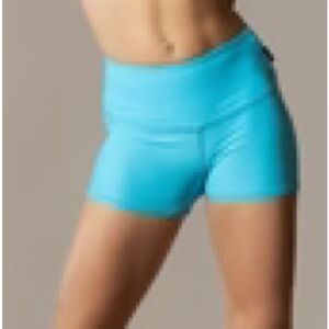 Tiger Friday Dance Shorts in Bright Aqua Blue